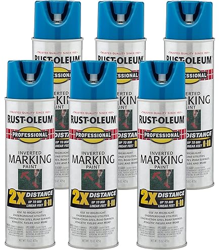 Rust-Oleum 266593-6PK Professional 2X Distance Inverted Marking
